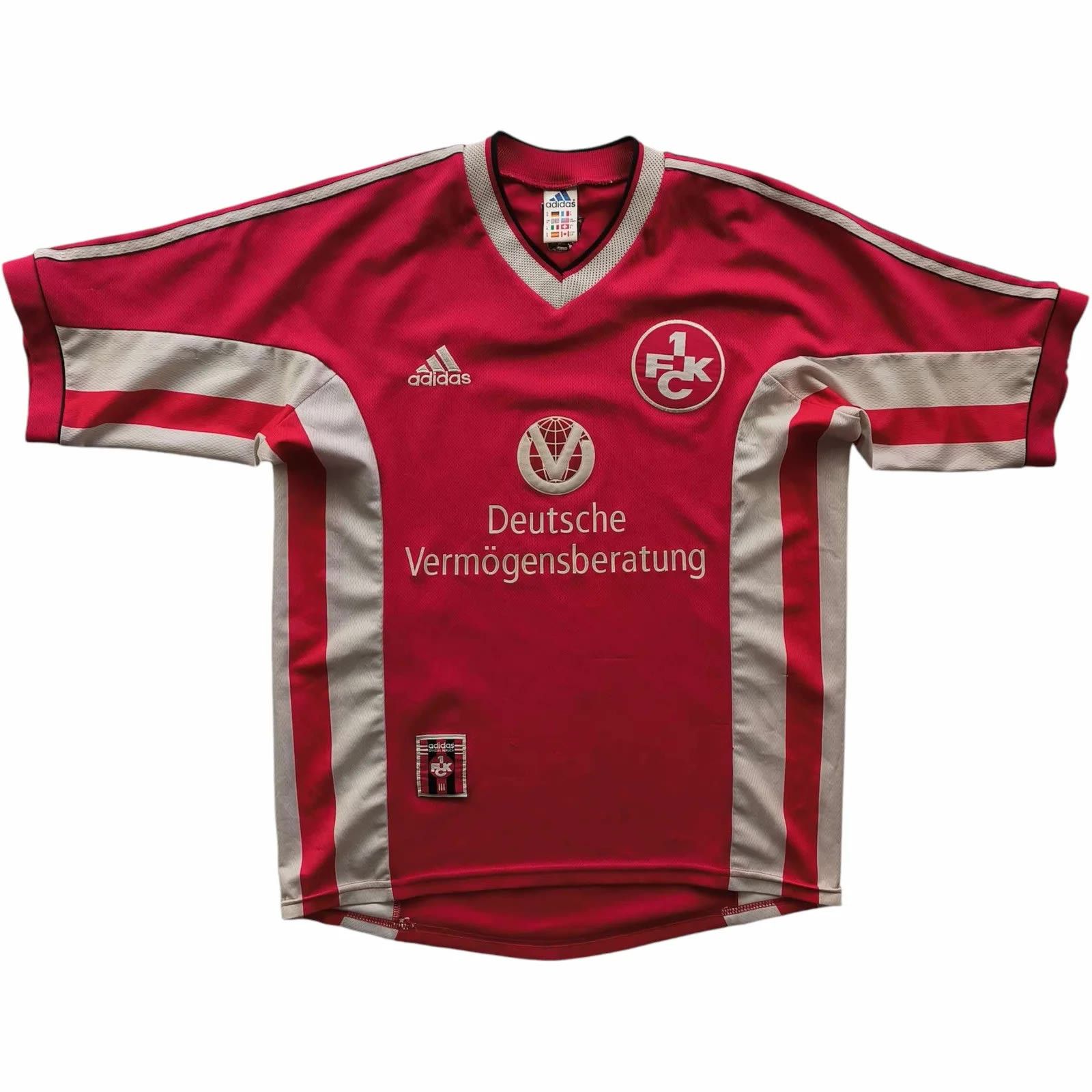 Kaiserslautern 1998-99 Adidas home football jersey size S
