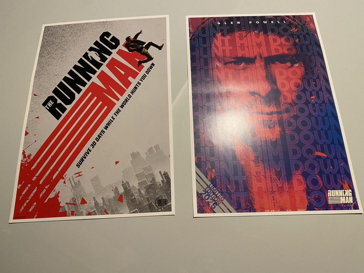 Warner Bros Running man movie limited edition film poster set Size ONE SIZE - 1 Thumbnail