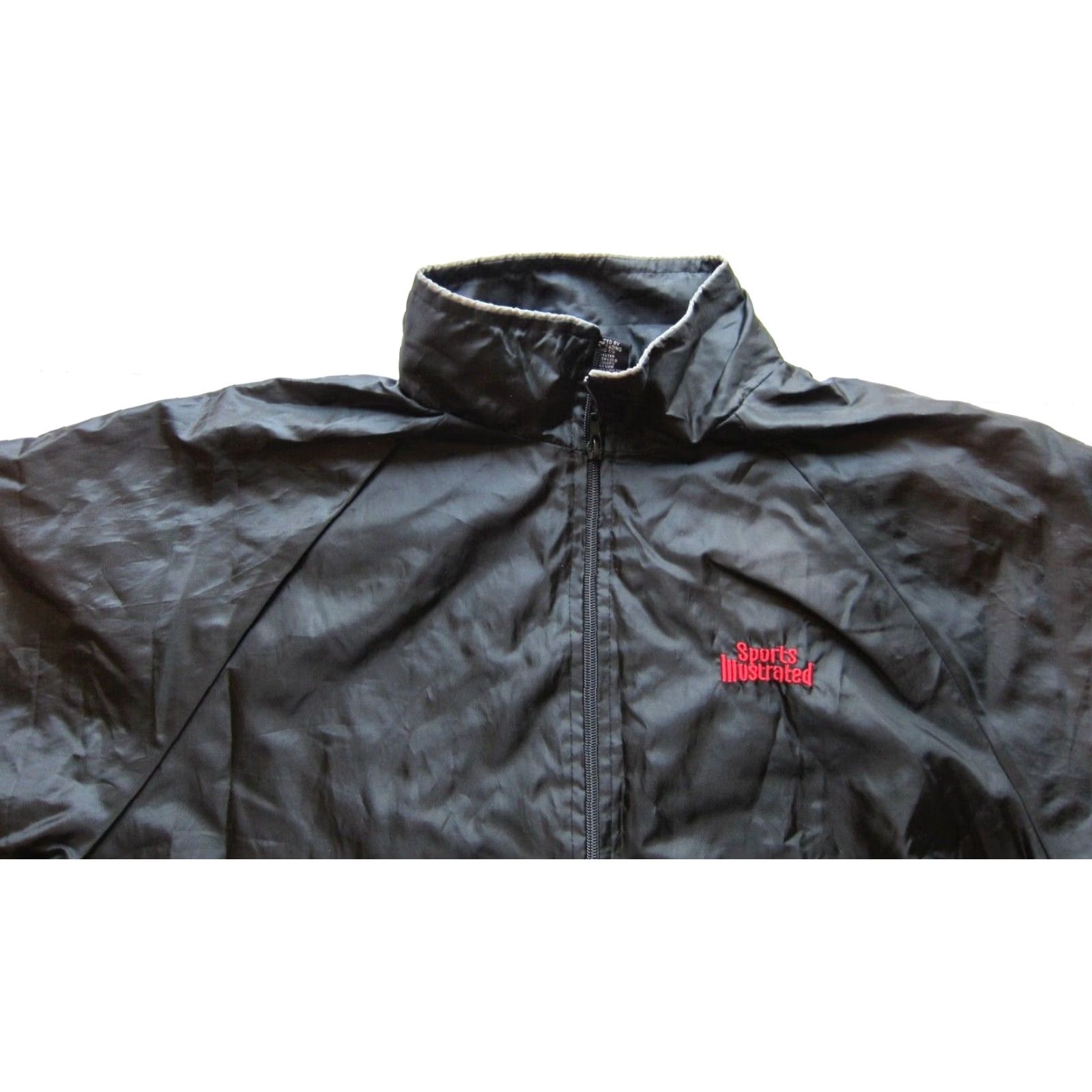 Rains VINTAGE Sports Illustrated Jacket Men XL Windbreaker Full Zip Black Size US XL / EU 56 / 4 - 6 Thumbnail