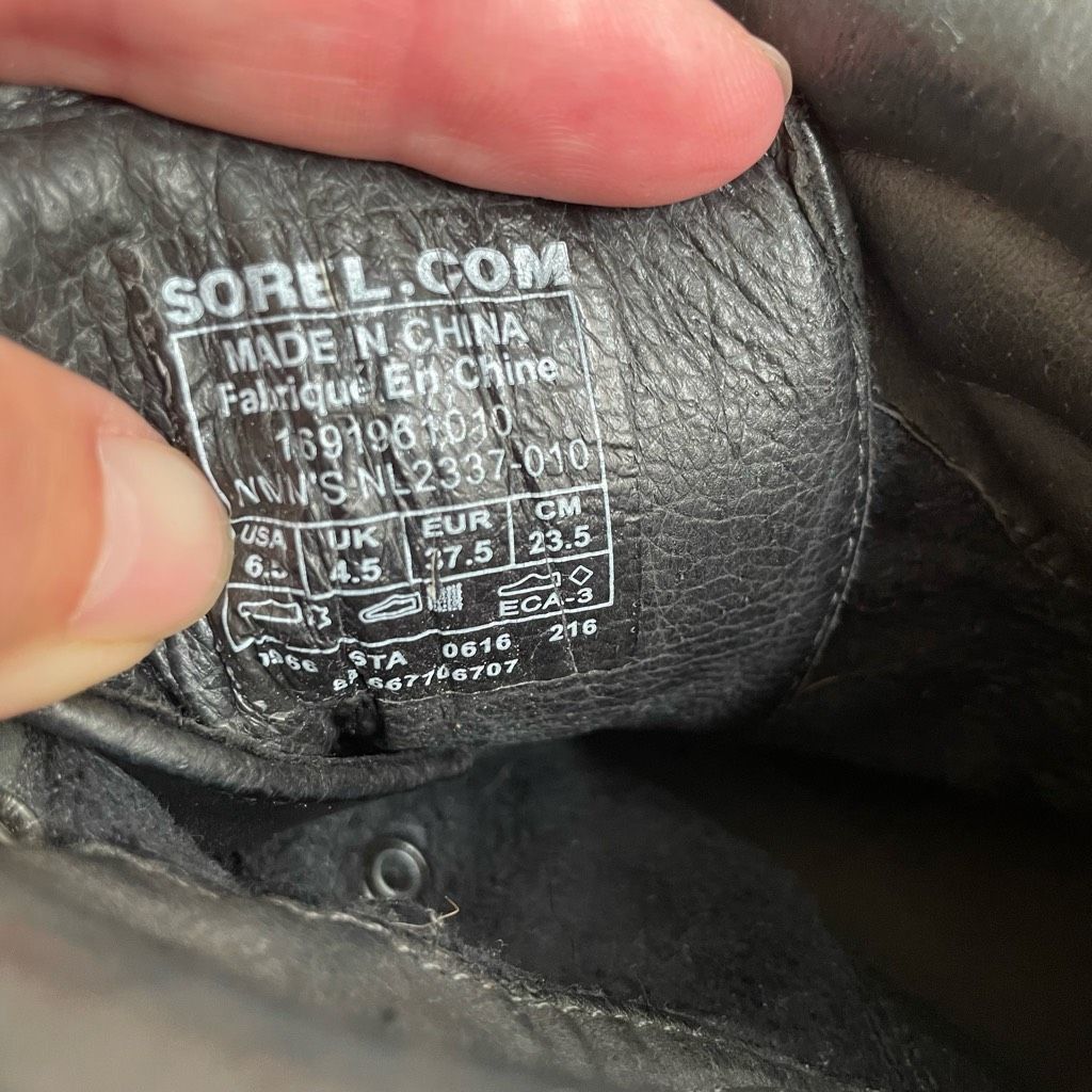 SOREL Sorel Conquest Wedge Waterproof Snow Boots Black Grey 6.5 Size US 6.5 / IT 36.5 - 11 Thumbnail