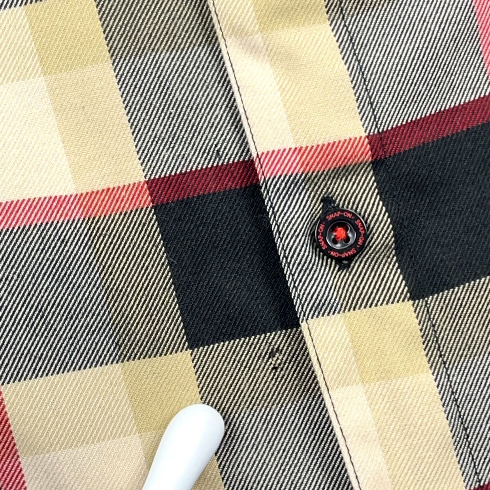 Vintage Dixxon Flannel Button-Up Shirt Men M Tan Black Plaid 90s Vintage Theme Limited Edition Wo Ghost Busters Pocket Size US M / EU 48-50 / 2 - 5 Thumbnail