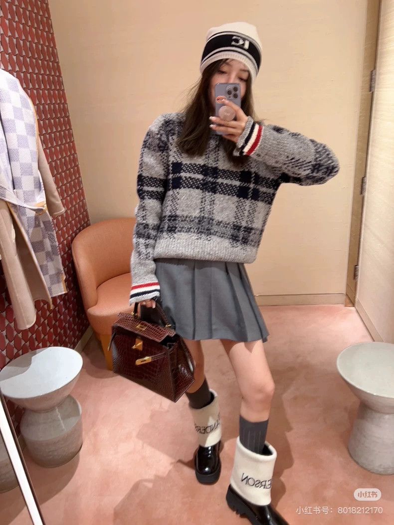 Thom Browne Thom Browne size3 Plaid knitwear Size US L / EU 52-54 / 3 - 8 Thumbnail