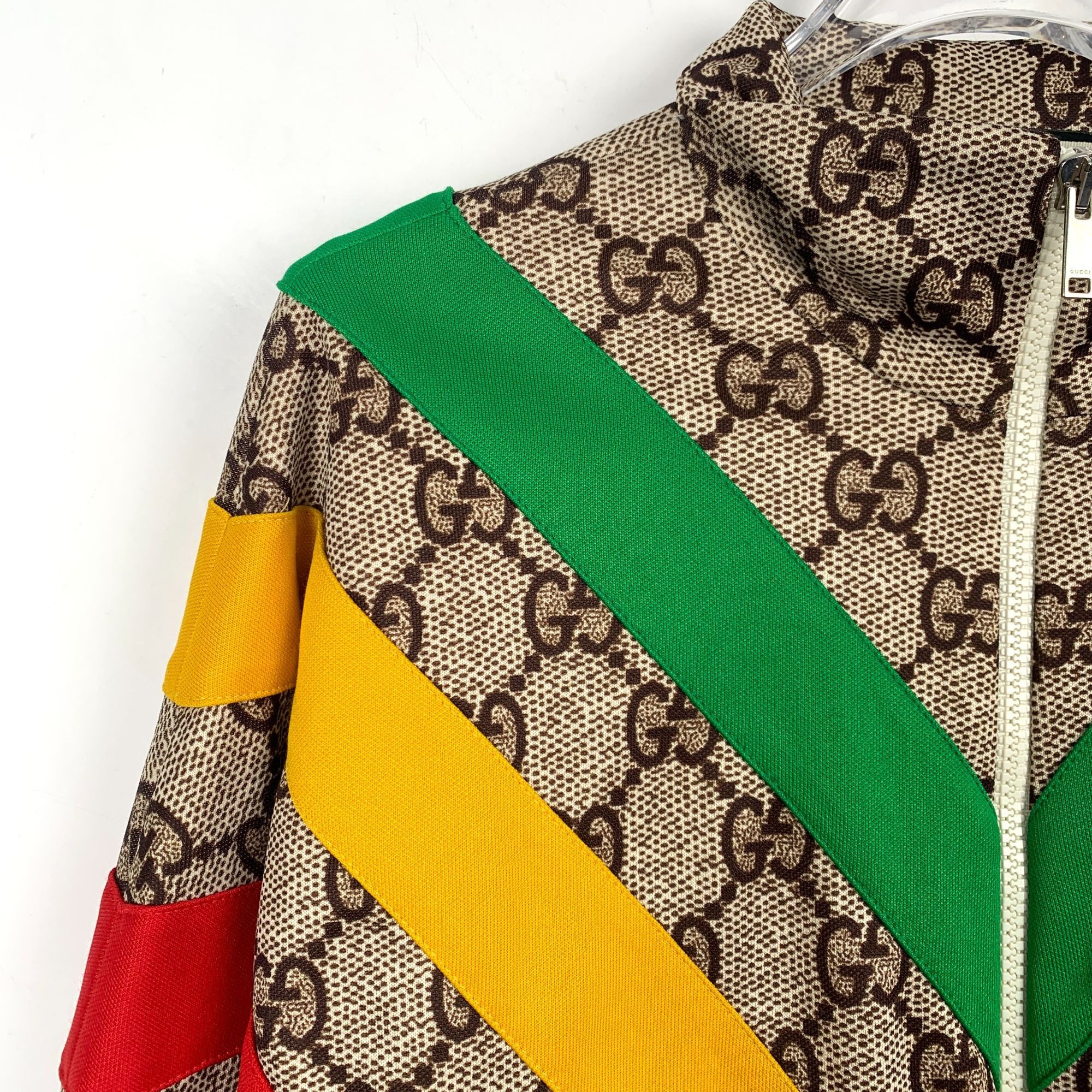 Gucci Gucci Monogram Rainbow Chevron Track Jacket With Zip Closure Size US M / EU 48-50 / 2 - 3 Thumbnail