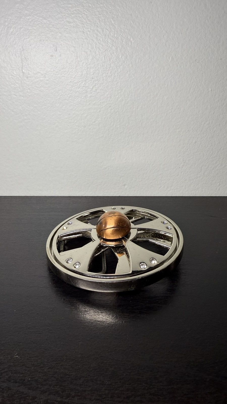 Other Y2K 2000s Rhinestone Spinner Wheels Belt Buckle Size ONE SIZE - 4 Thumbnail