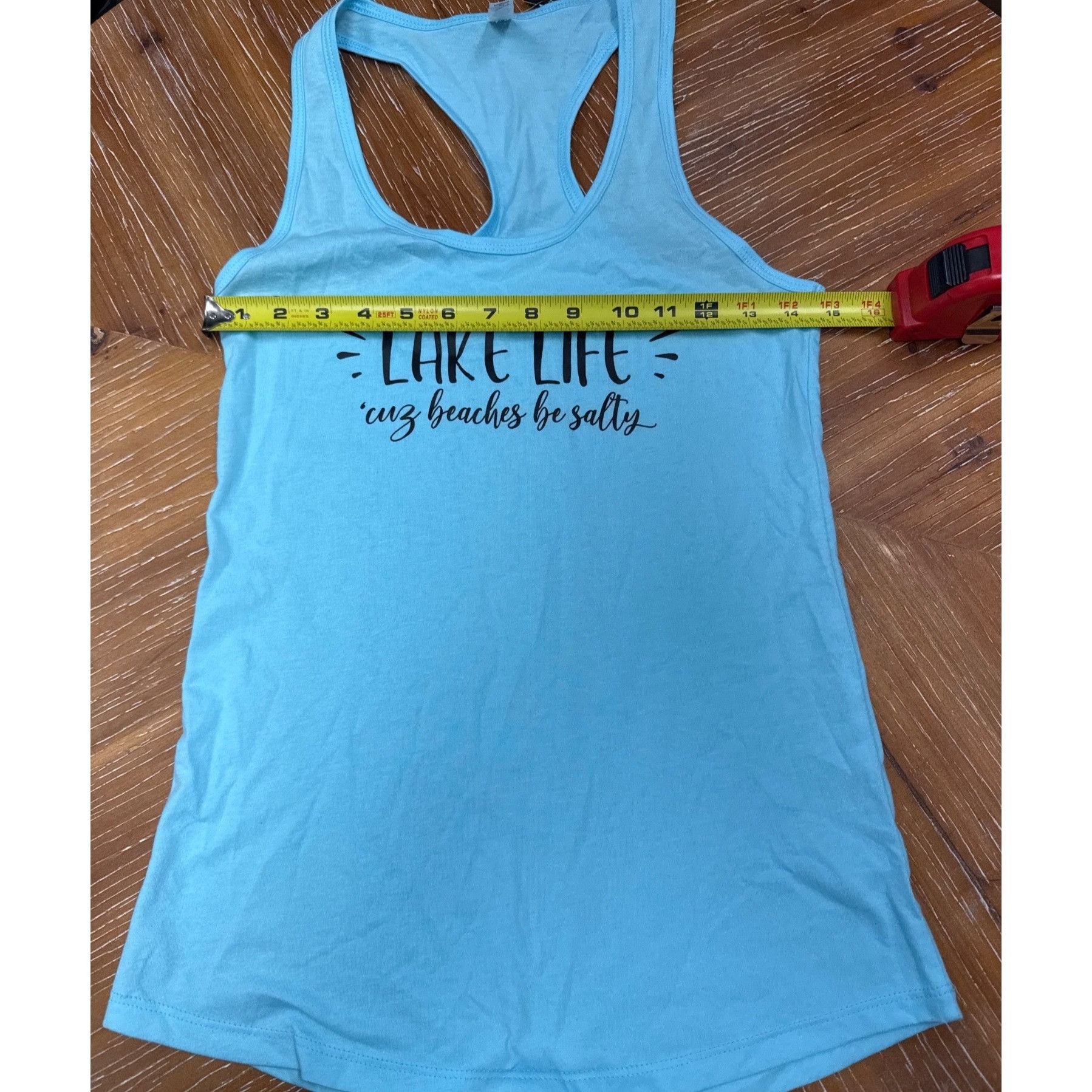 Next Level Lake Life Womens Blue Racerback Tank Top S By Next Level Size S / US 4 / IT 40 - 4 Thumbnail