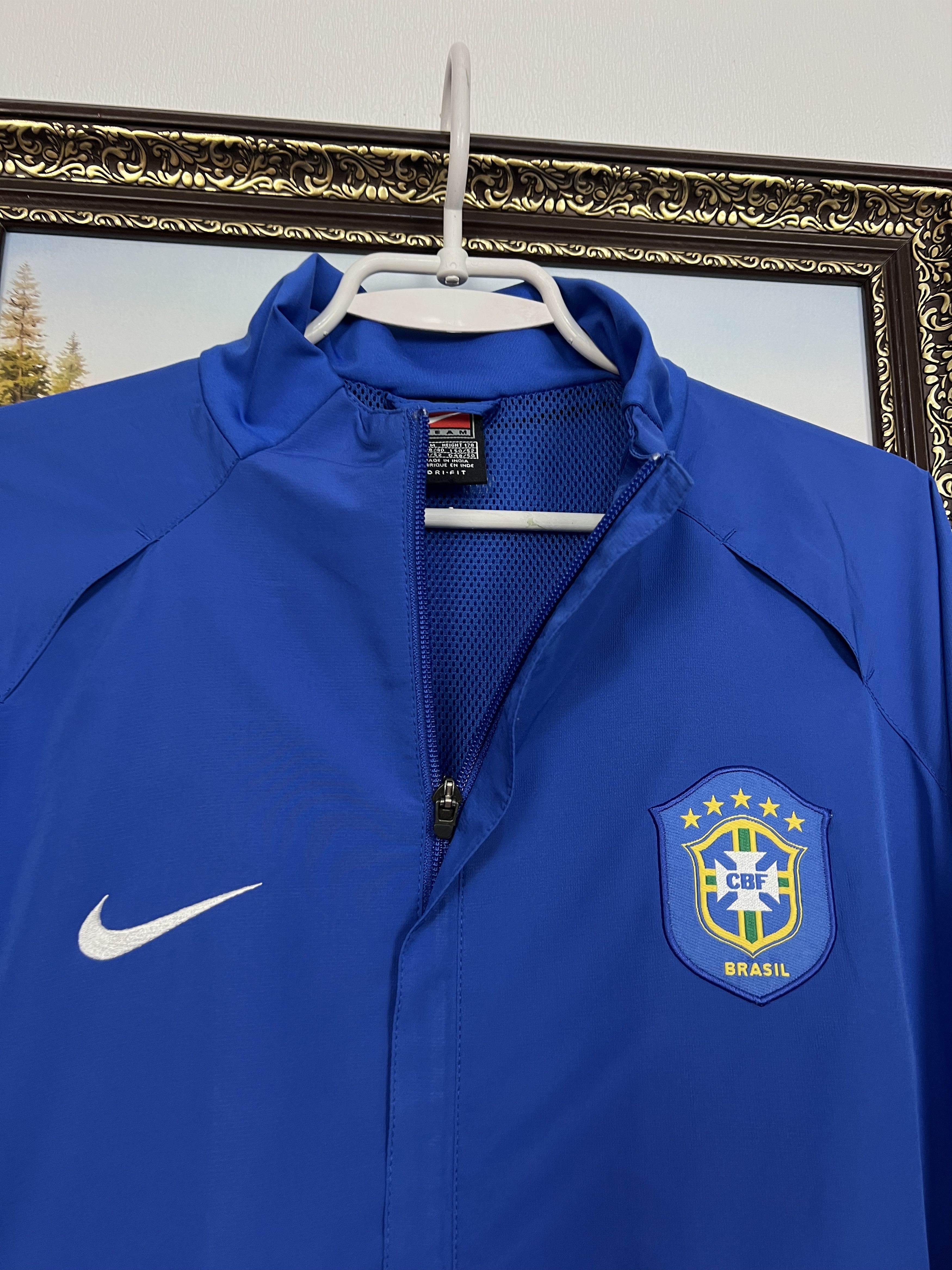 Nike Brazil Football National Team Jacket Soccer Track Top Size US M / EU 48-50 / 2 - 3 Thumbnail
