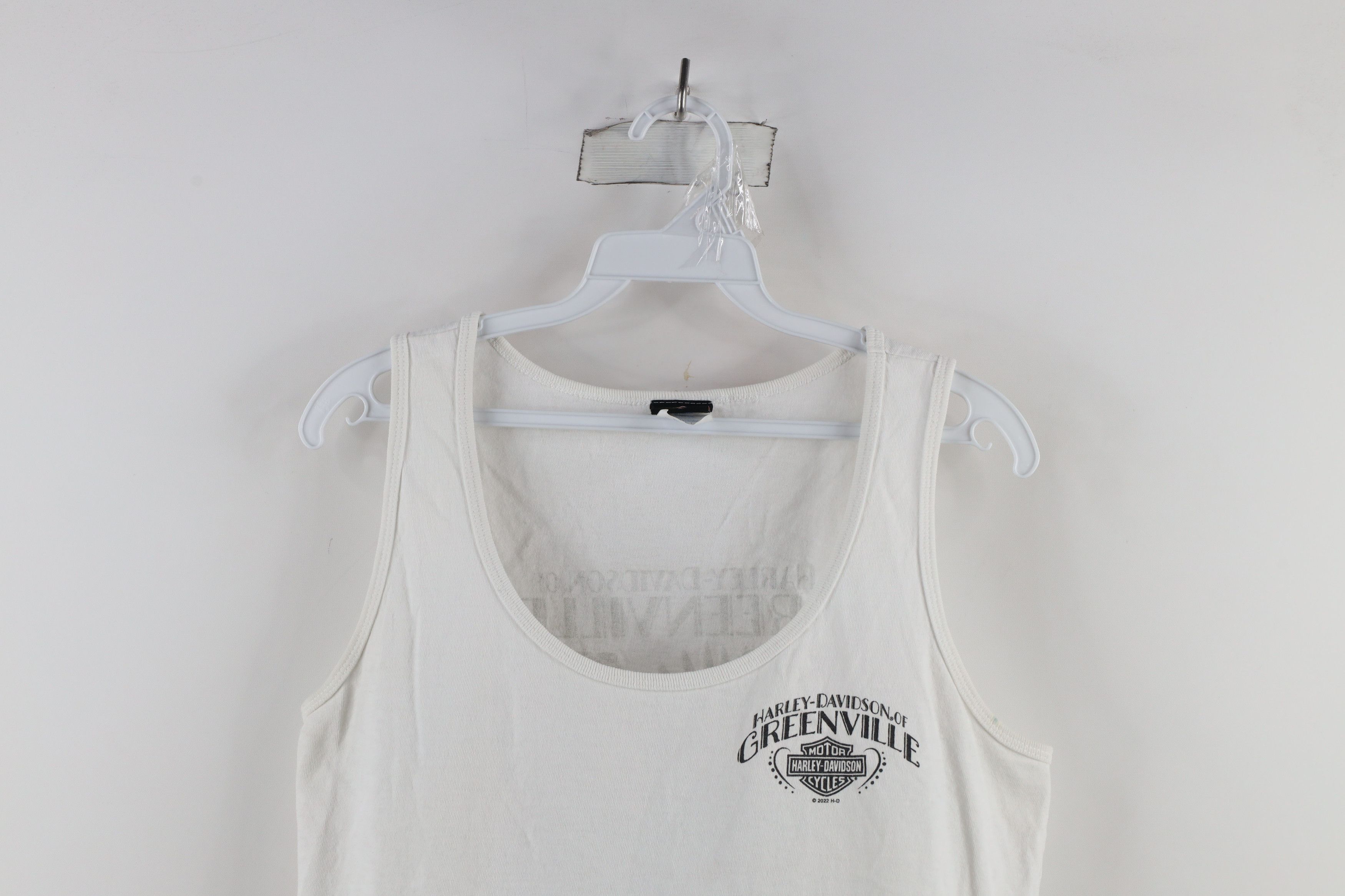 Harley Davidson × Vintage Y2K Harley Davidson Eagle Rose Flower Tank Top T-Shirt Size L / US 10 / IT 46 - 2 Thumbnail