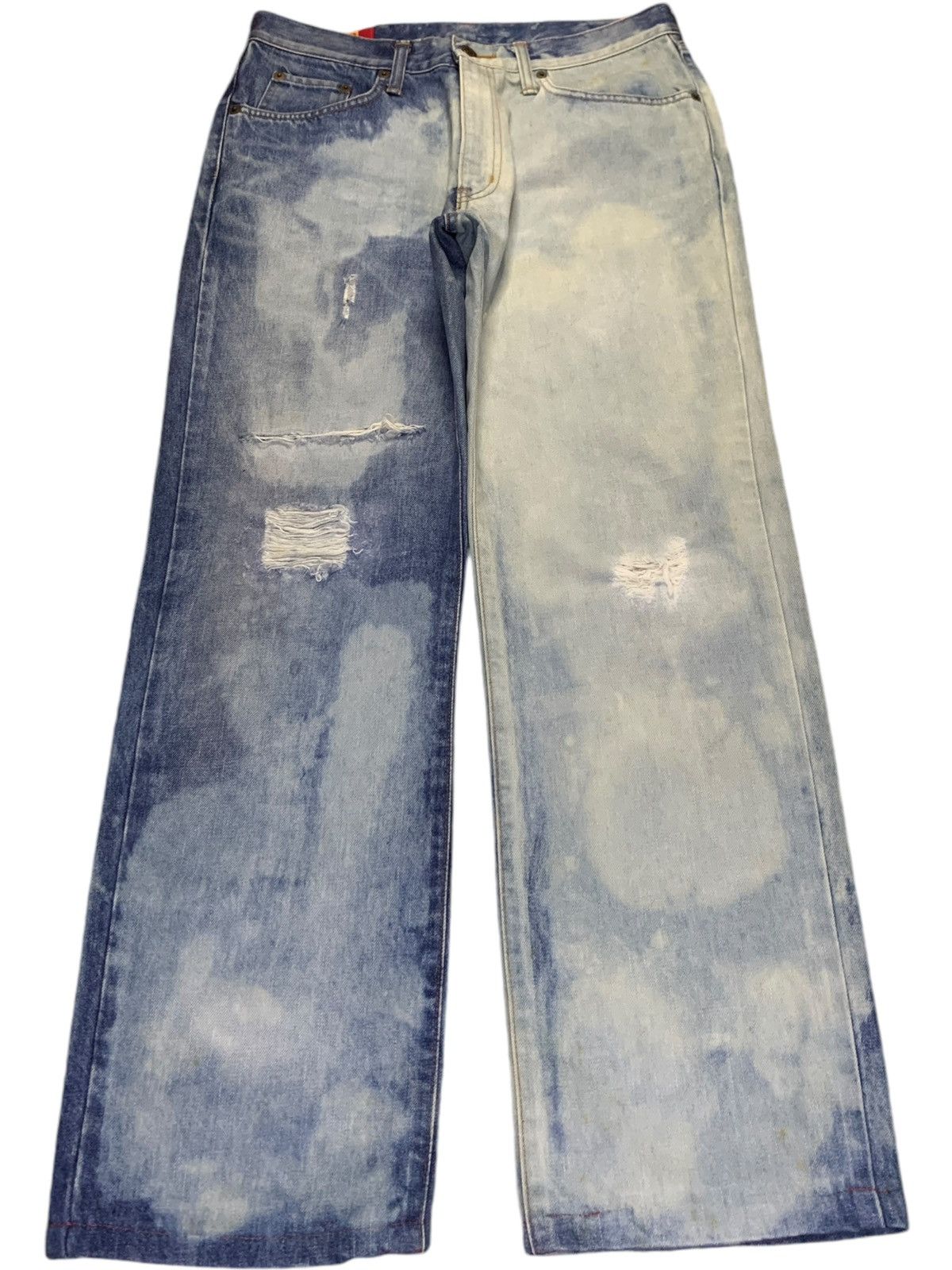Edwin SALES🔥Vintage Edwin Acid Wash Hybrid Style Loose Jeans Size US 31 - 1 Thumbnail