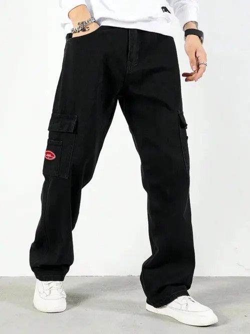 Jean Kiuchi x Mari Cargo Pocket Denim Jeans Straight fit Size US 32 / EU 48 - 2 Thumbnail