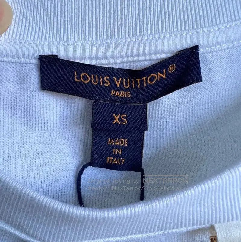 Louis Vuitton Louis Vuitton Women's White Cotton T. Size XS / US 0-2 / IT 36-38 - 4 Thumbnail