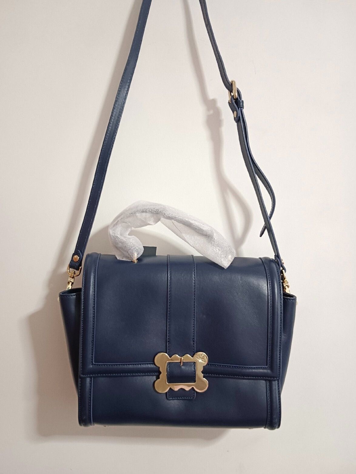 Vivienne Westwood Vivienne Westwood Blue Lambskin Crossbody Bag Size ONE SIZE - 1 Thumbnail