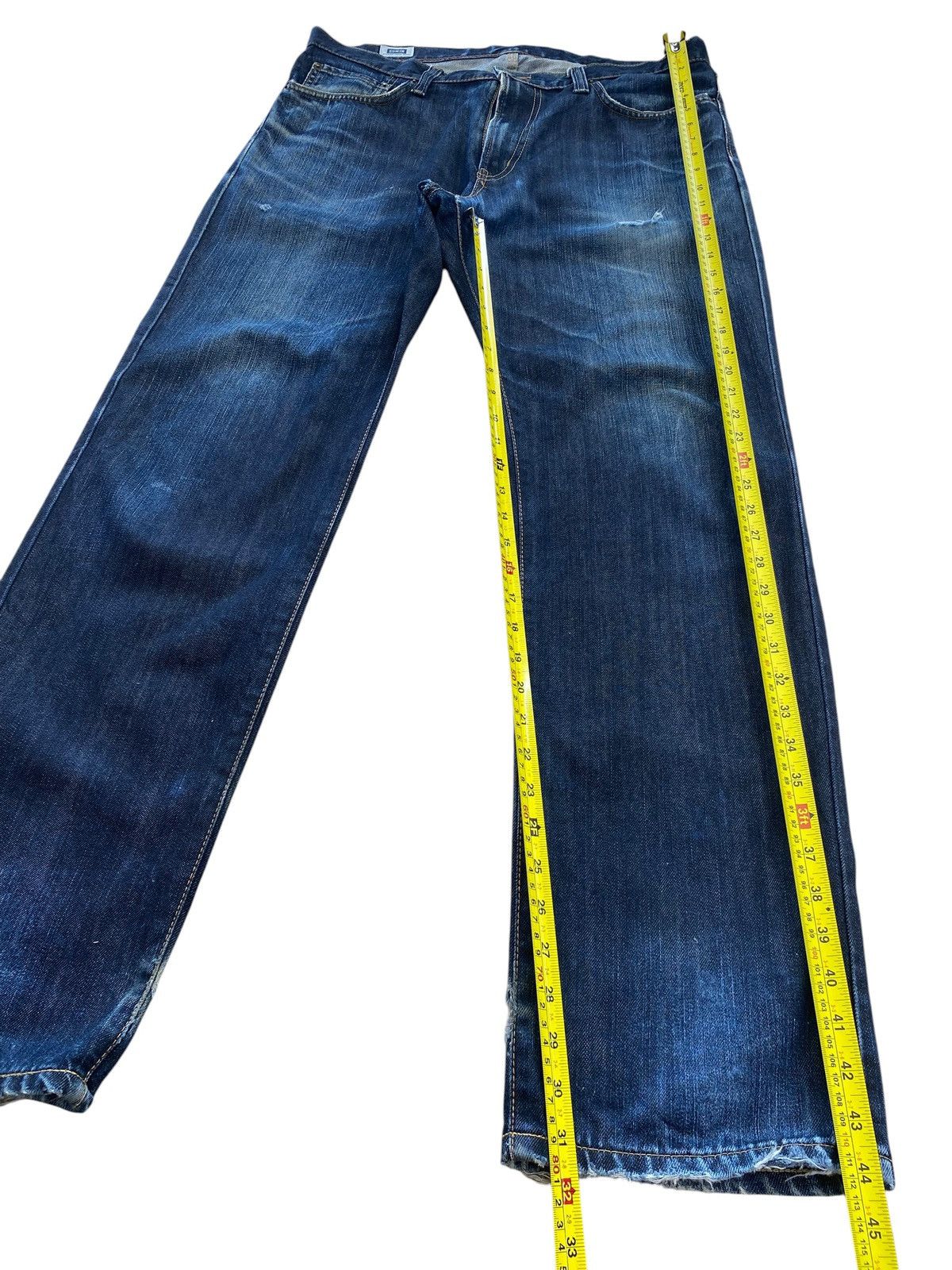 Edwin Edwin Faded Blue Wash Style Straight Leg Jeans Size US 37 - 8 Thumbnail
