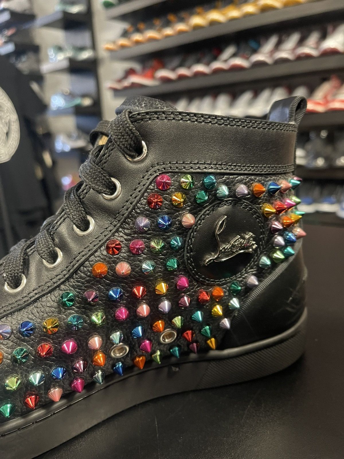 Christian Louboutin Size 8/41EU - Christian Louboutin Multi Color Spikes Size US 8 / EU 41 - 6 Thumbnail