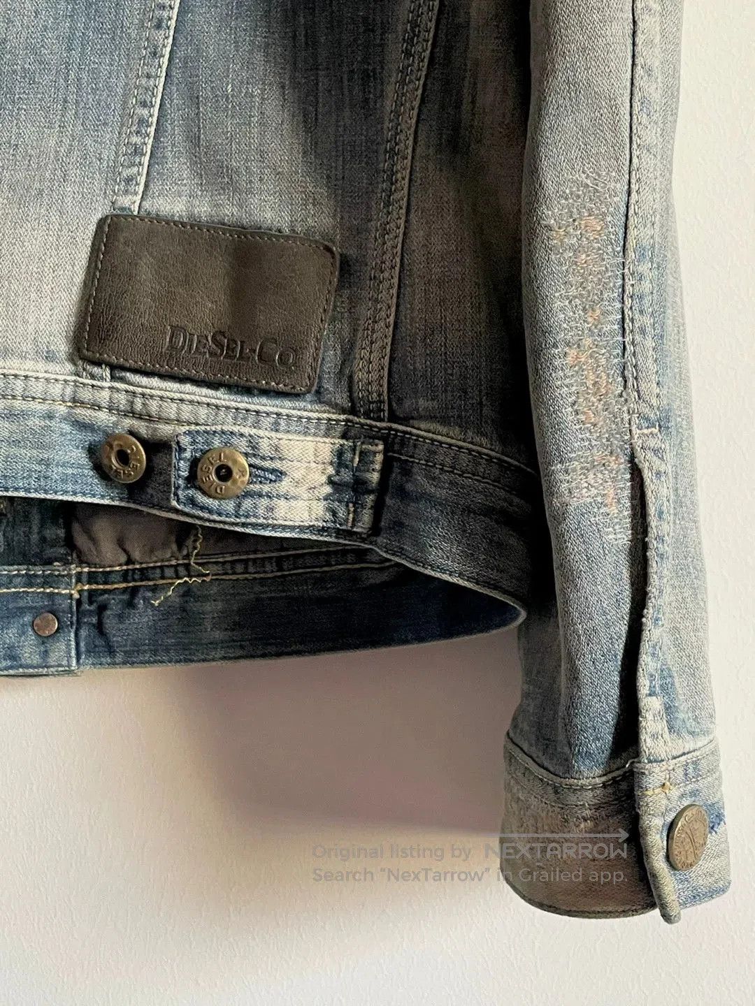 Diesel diesel yellow mud distressed denim jacket. Size US S / EU 44-46 / 1 - 7 Thumbnail