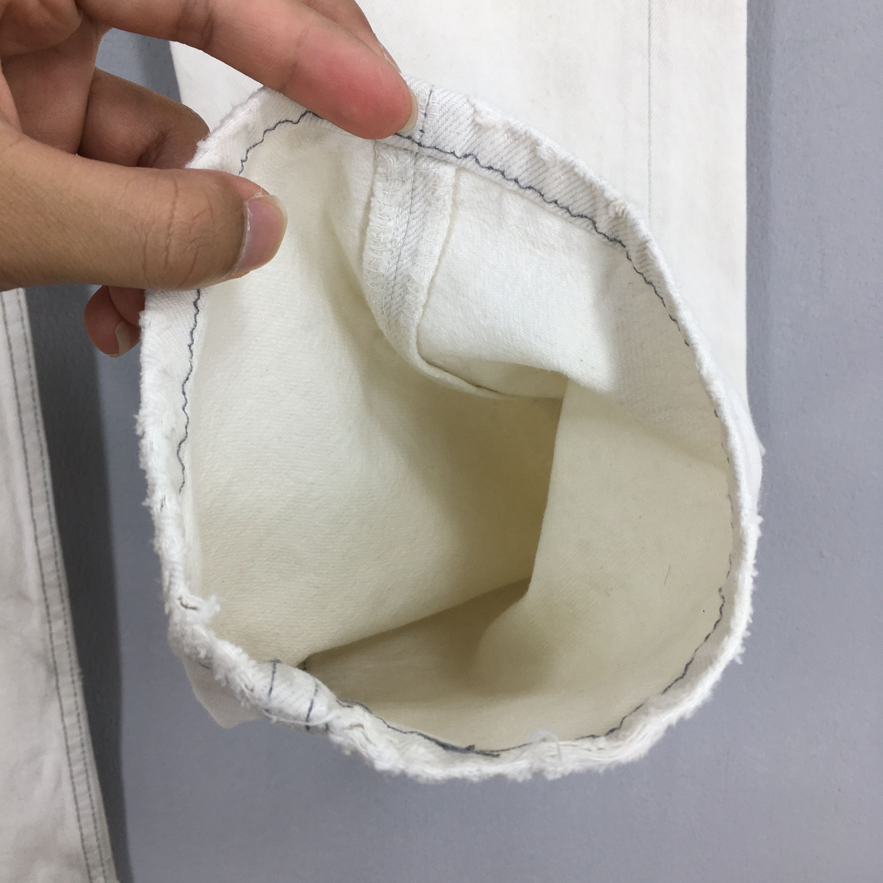 Levi's Size 30x33 Vintage 90s Levi's 501 Dirty Denim White Jeans Size US 30 / EU 46 - 5 Thumbnail