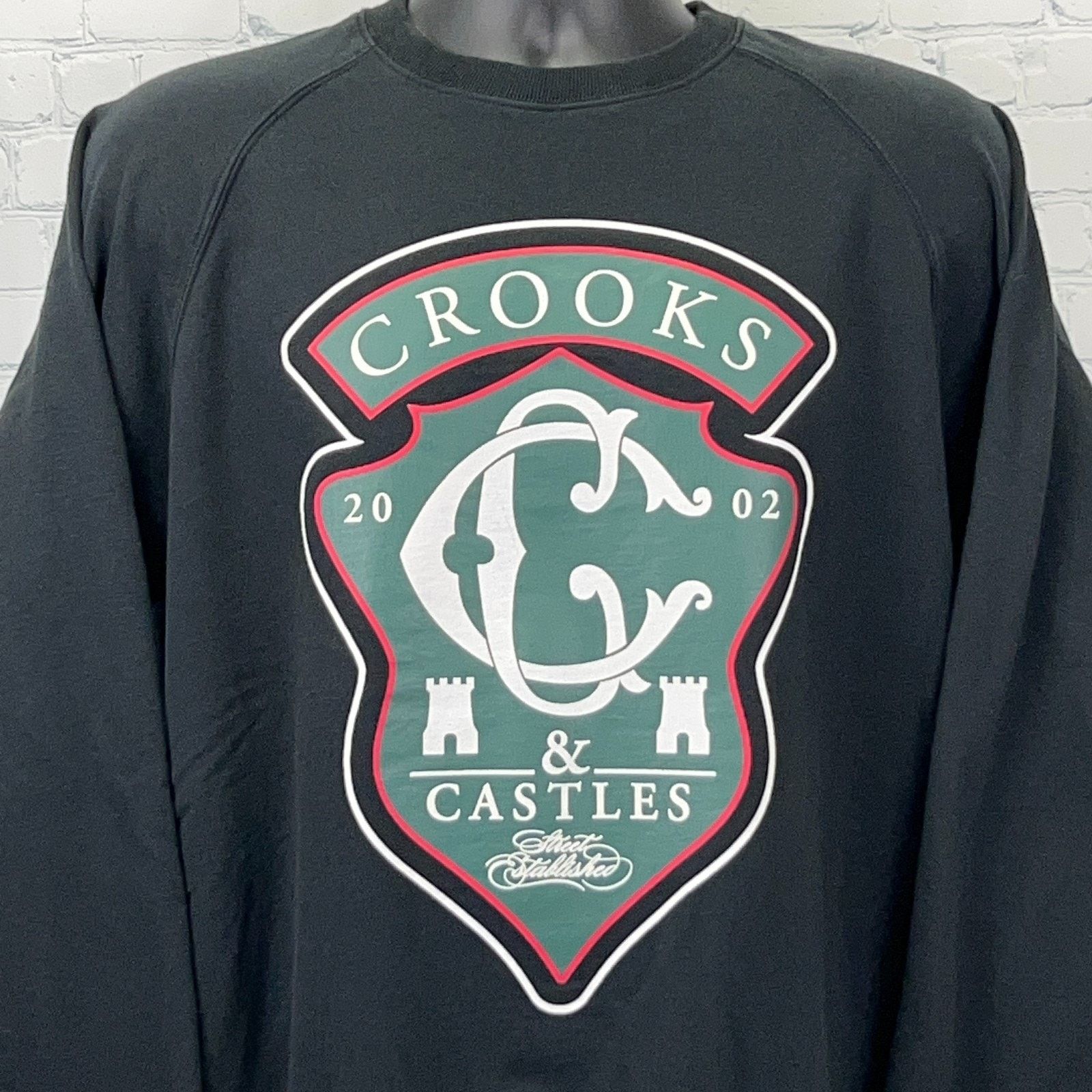 Crooks & Castles Crooks & Castles Logo Sweatshirt Black Lightweight L Large Size US L / EU 52-54 / 3 - 5 Thumbnail