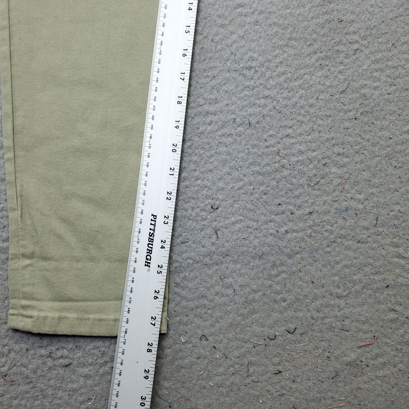 Denime Sonoma Girlfriend Jeans Womens 10 Green Denim Straight Leg Relaxed Fit Mid-Rise Size 32" / US 10 / IT 46 - 4 Thumbnail