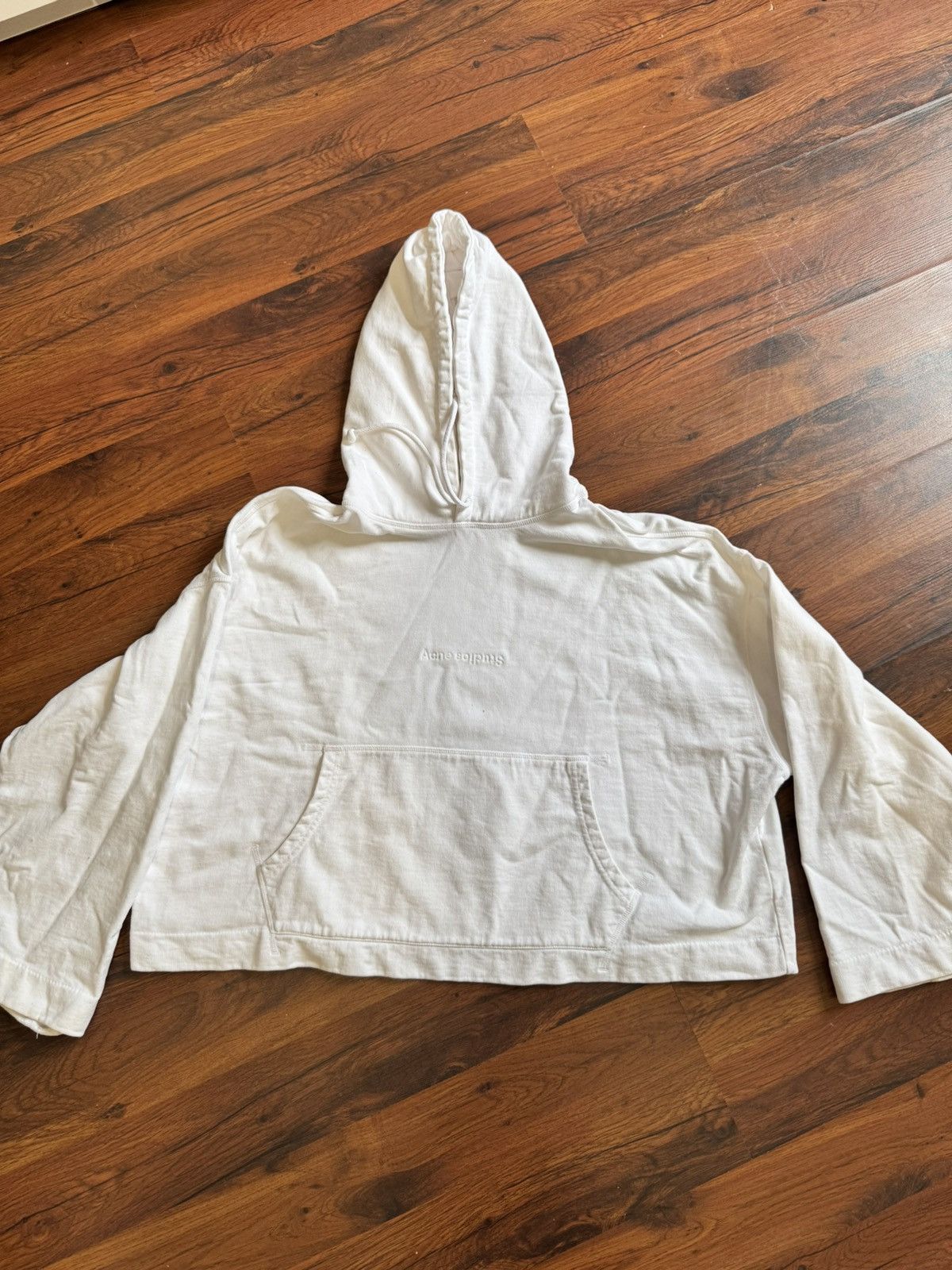 Acne Studios Acne Studios Hoodie Cropped Boxy Fit Streetwear S White Size US S / EU 44-46 / 1 - 3 Thumbnail