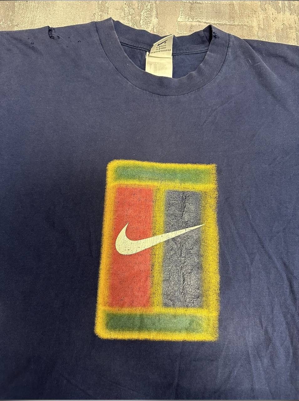 Nike × Vintage Vintage Nike challenge court T-shirt big logo Size US L / EU 52-54 / 3 - 7 Thumbnail