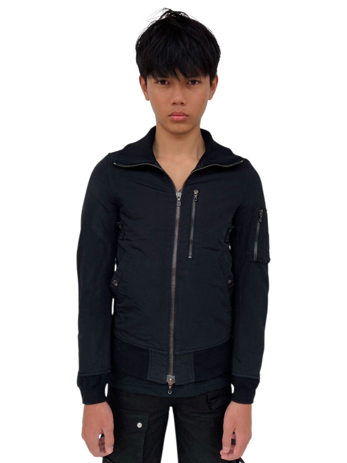 Attachment 2000s Attachment - Riri Zips Bomber Work Jacket Size US M / EU 48-50 / 2 - 1 Thumbnail
