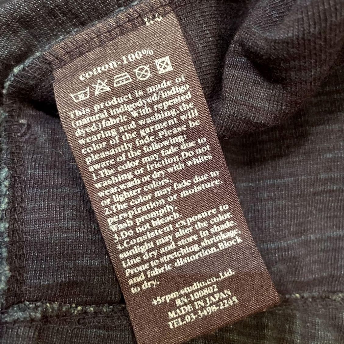 Vintage 45RPM Japanese Indigo Cotton Shirt Jacket Men S Long Sleeve Button-Up Shirt Jacket Indigo Cotton Shirt Jacket Size US S / EU 44-46 / 1 - 4 Thumbnail