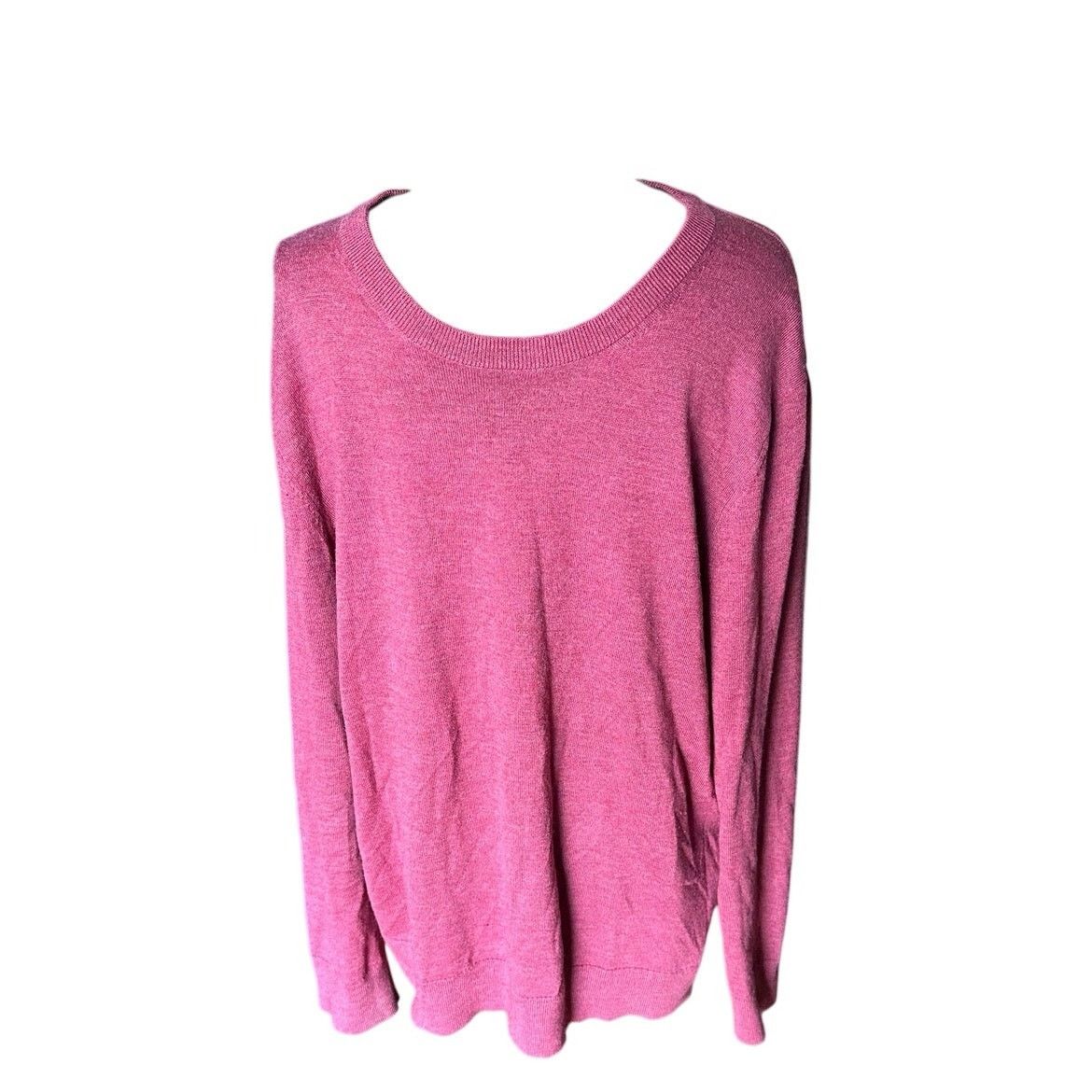 Banana Republic Banana Republic Merino Wool Crewneck Sweater Pink Heather XL Size US XL / EU 56 / 4 - 1 Thumbnail