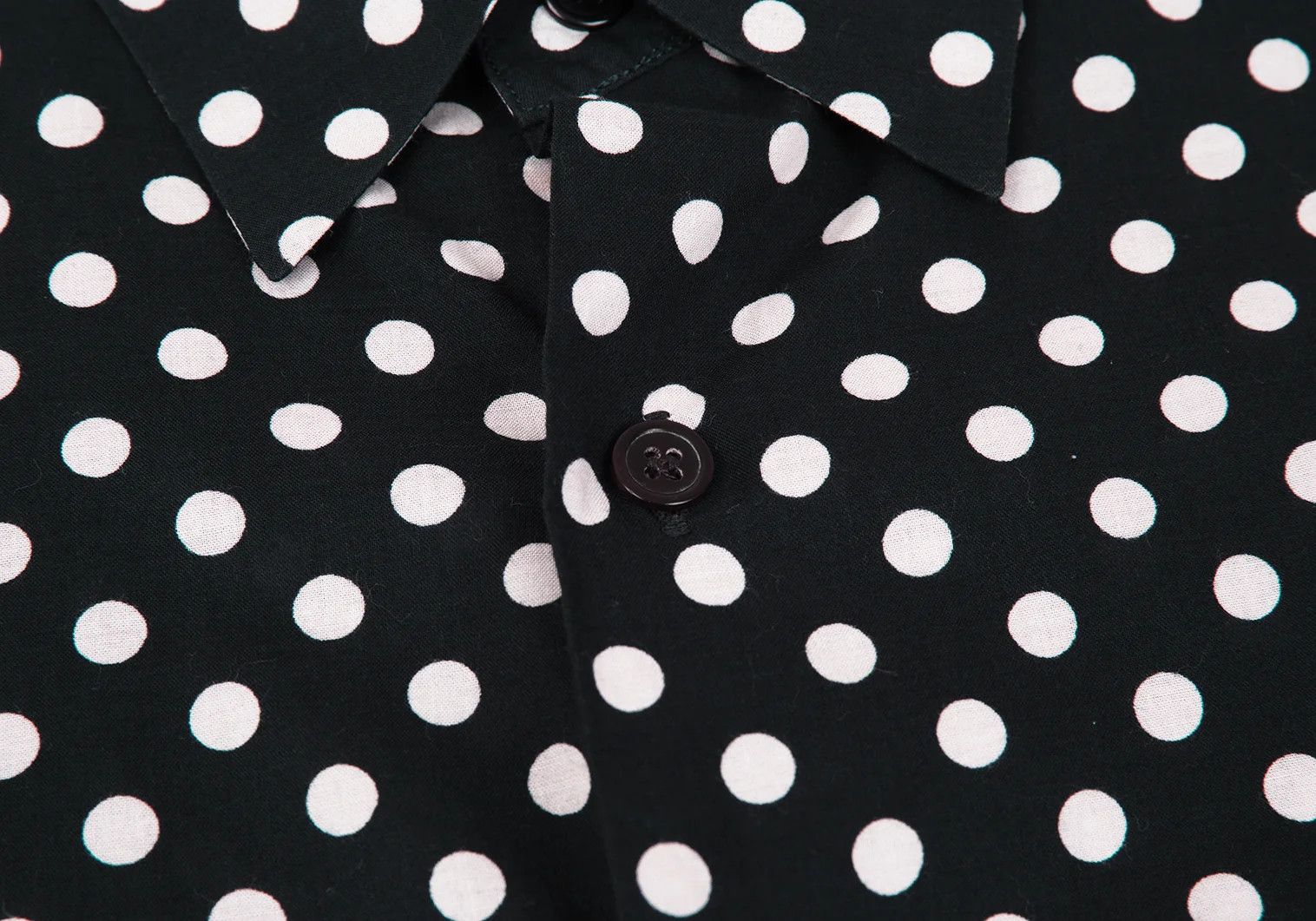 Yohji Yamamoto Yohji Yamamoto Cotton Dot Print Short Sleeve Shirt Size US S / EU 44-46 / 1 - 5 Thumbnail