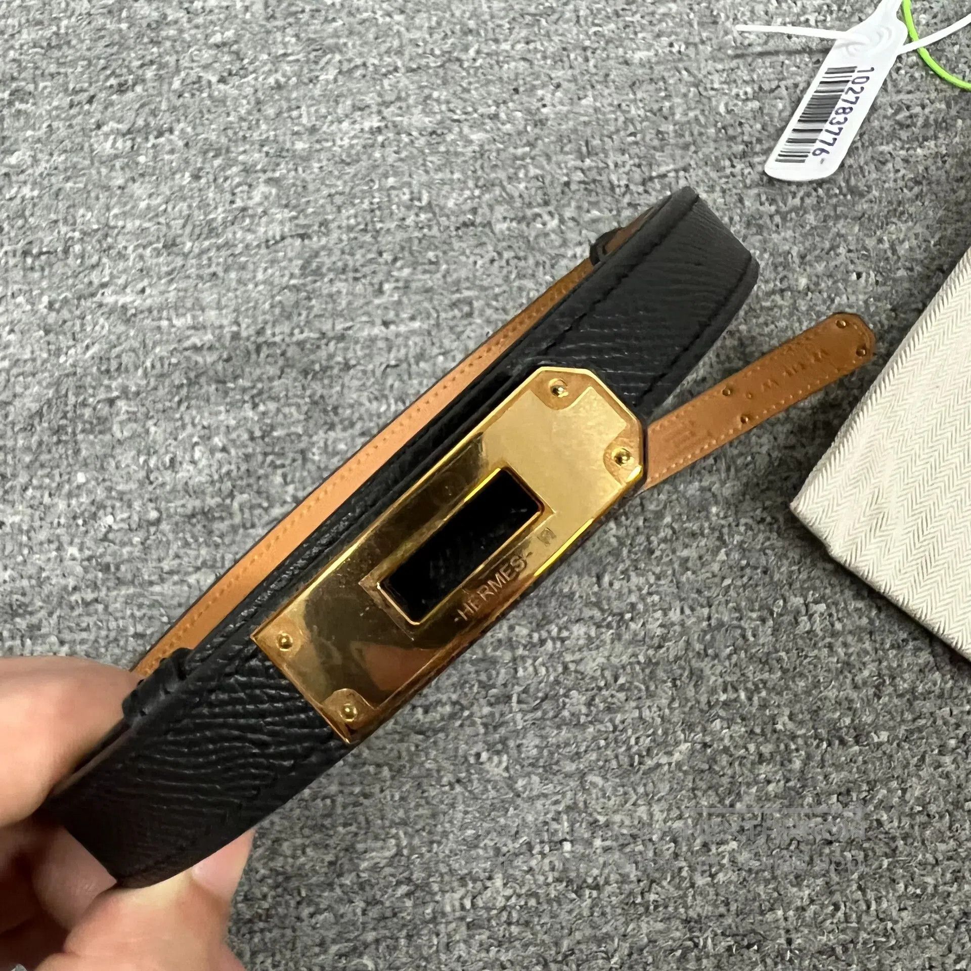 Hermes Hermes Kelly Golden Button Epsom Belt| Size ONE SIZE - 5 Thumbnail