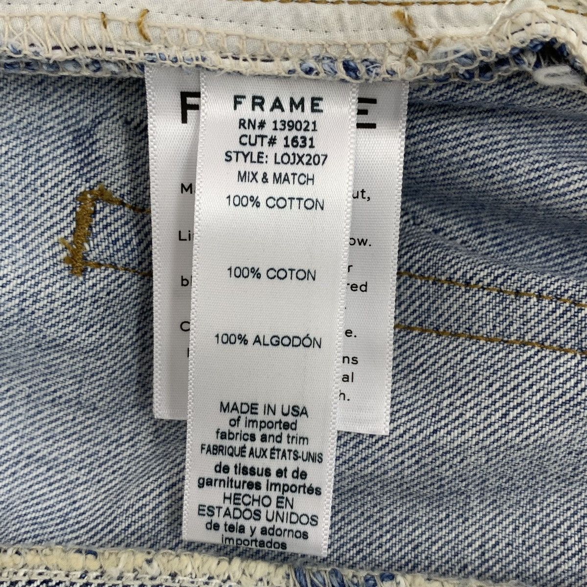Frame FRAME Blue Washed Vintage Irregular Hem Denim Pants K26WX Size 28" / US 6 / IT 42 - 9 Thumbnail