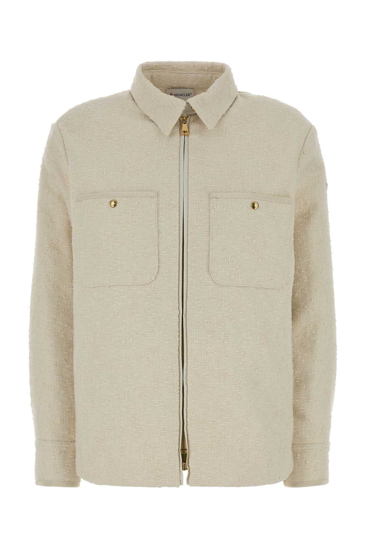 Moncler Ivory Boucle Down Jacket Size XS / US 0-2 / IT 36-38 - 1 Thumbnail