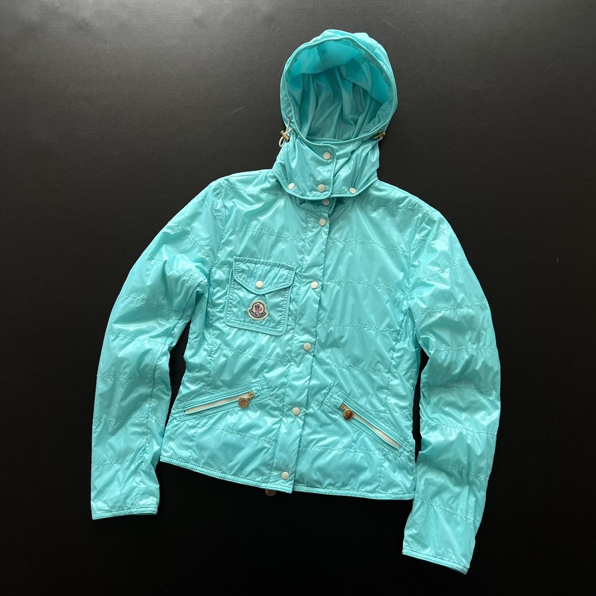 Moncler Luxury Moncler Women’s Polyamide Blue Light Jacket Size XS Size XS / US 0-2 / IT 36-38 - 4 Thumbnail