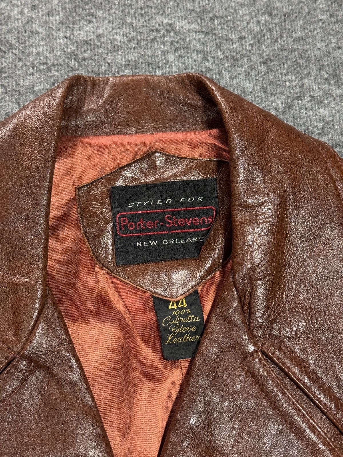 Vintage Vintage 70s Cabretta Leather Jacket Sport Coat Mens 44 Brown Size US M / EU 48-50 / 2 - 6 Thumbnail