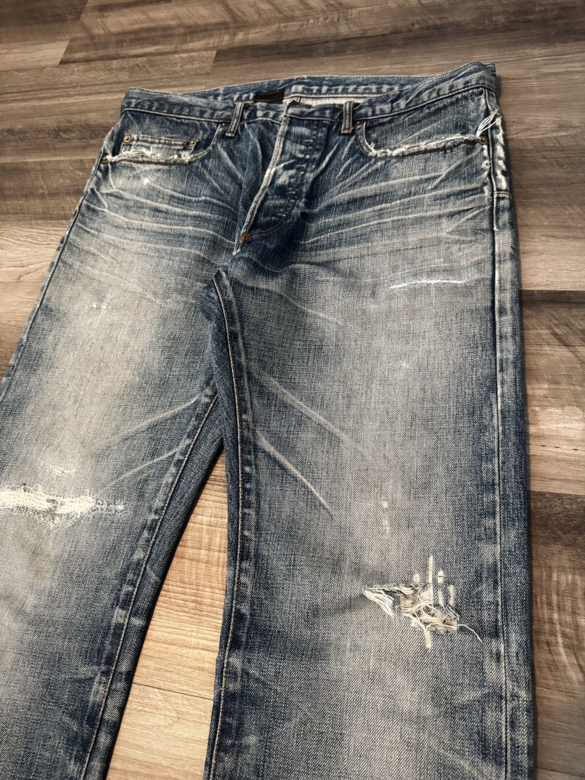 Dior Dior Homme AW03 Clawmark Denim Size US 31 - 4 Thumbnail