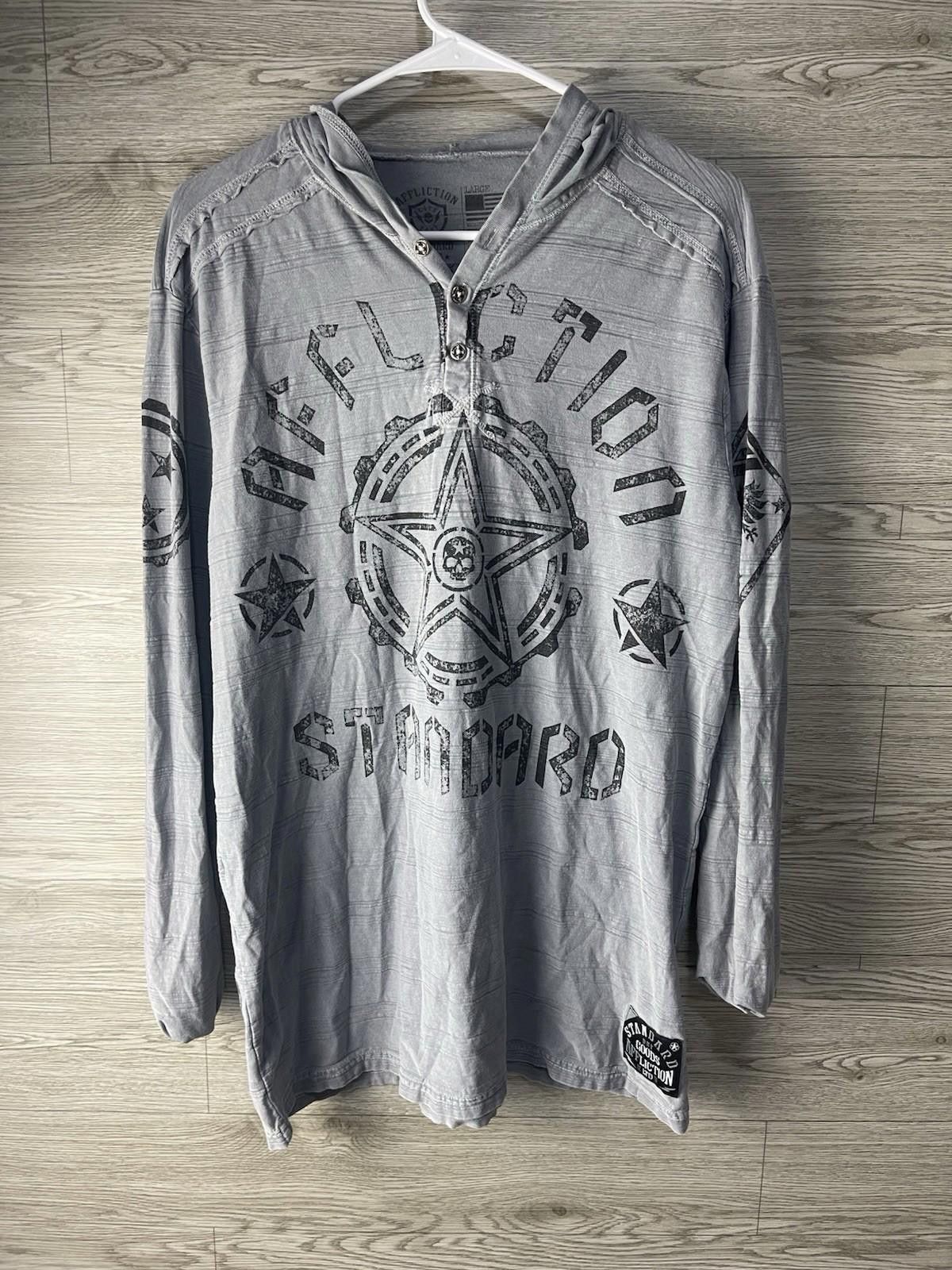 Affliction Y2K Affliction Hoodie Mens L Cross Skull Wings Pullover Size US L / EU 52-54 / 3 - 1 Thumbnail