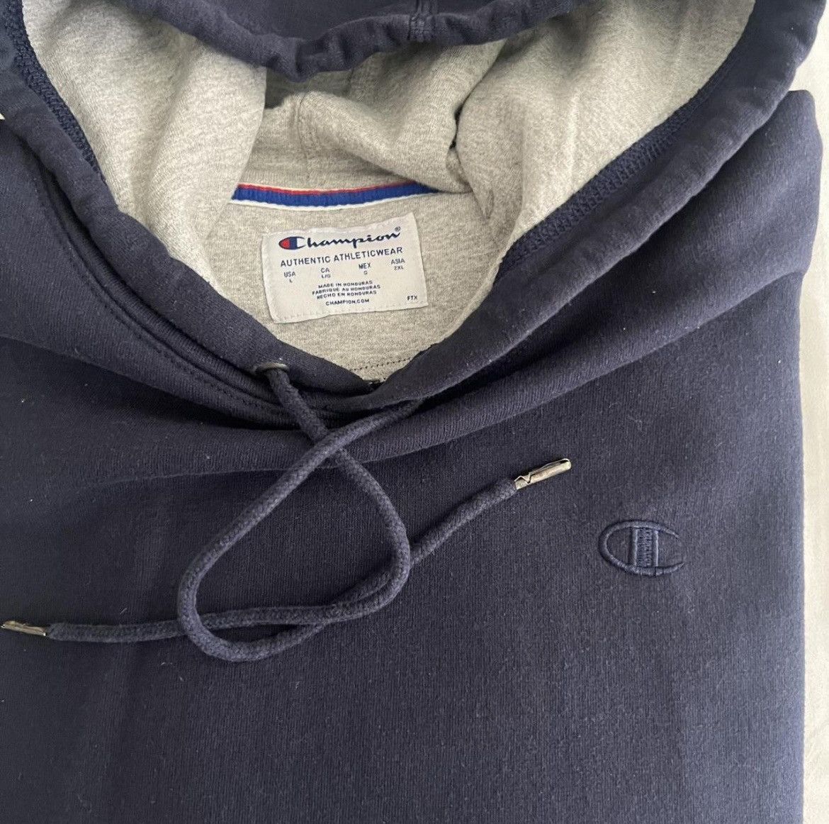 Champion Champions Navy Pullover Hoodie Size US L / EU 52-54 / 3 - 4 Thumbnail