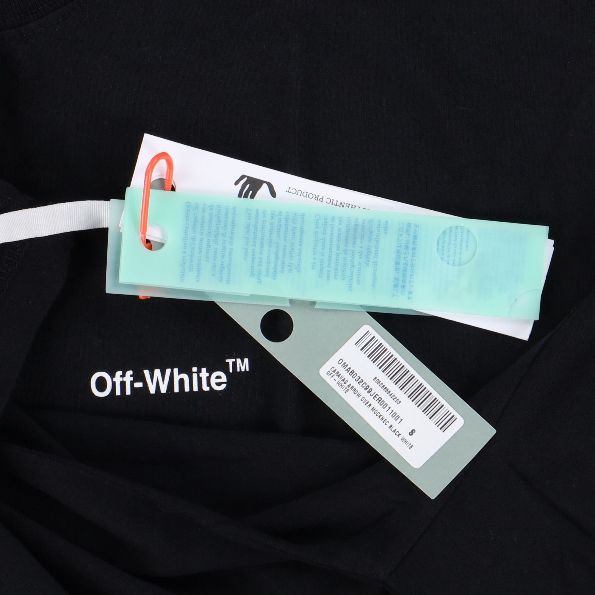 Off-White Black Caravaggio Arrows Oversized Mock Neck LS T-Shirt Size US S / EU 44-46 / 1 - 10 Thumbnail