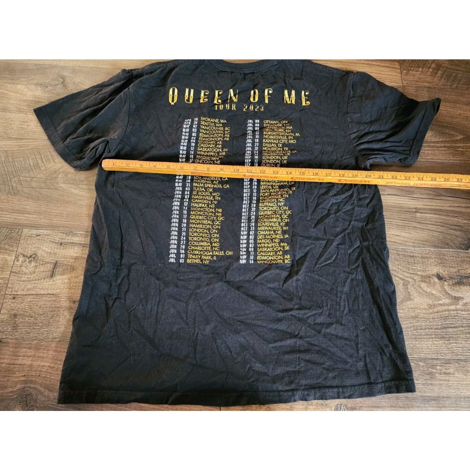 Doublet Shania Twain Concert T Shirt Queen Of Me Tour 2023 Double Sided Black Mens L Size US L / EU 52-54 / 3 - 3 Thumbnail