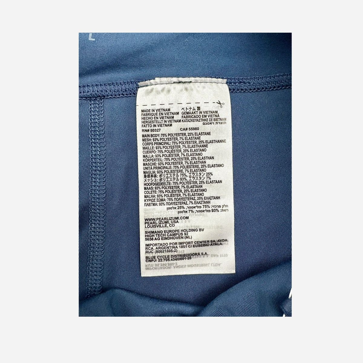PEARL iZUMi Pearl Izumi Women’s Wander Blue Cycling Crop Tights Sz L Size 29" - 9 Thumbnail