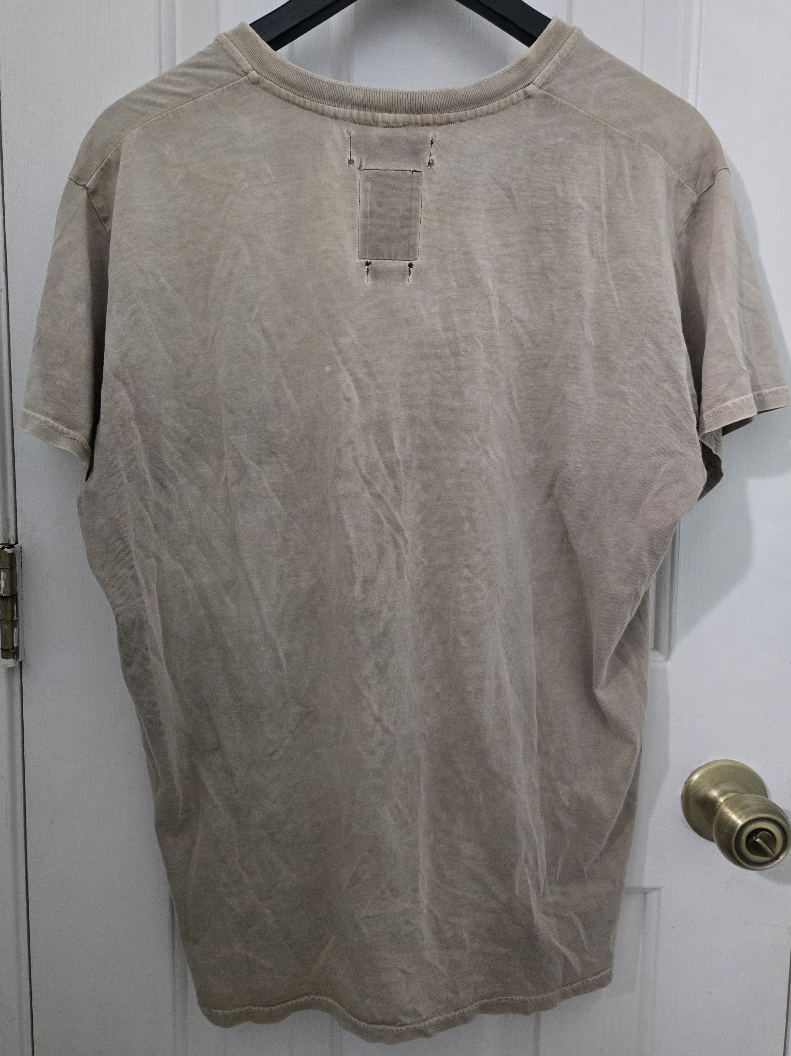 Visvim Visvim Beige Short Sleeve Cotton Henley Tee Shirt T-shirt Size US L / EU 52-54 / 3 - 2 Thumbnail