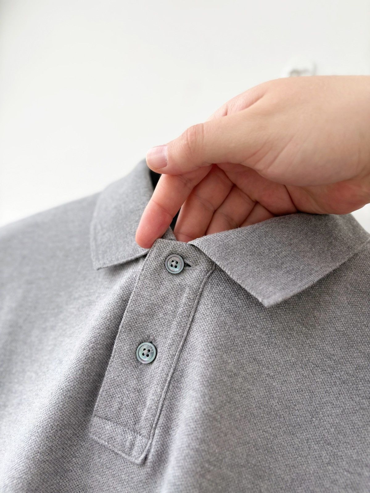 Moncler Moncler Maglia Polo Manica Corta Grey Polo Shirt Men’s SZ M Size US M / EU 48-50 / 2 - 4 Thumbnail