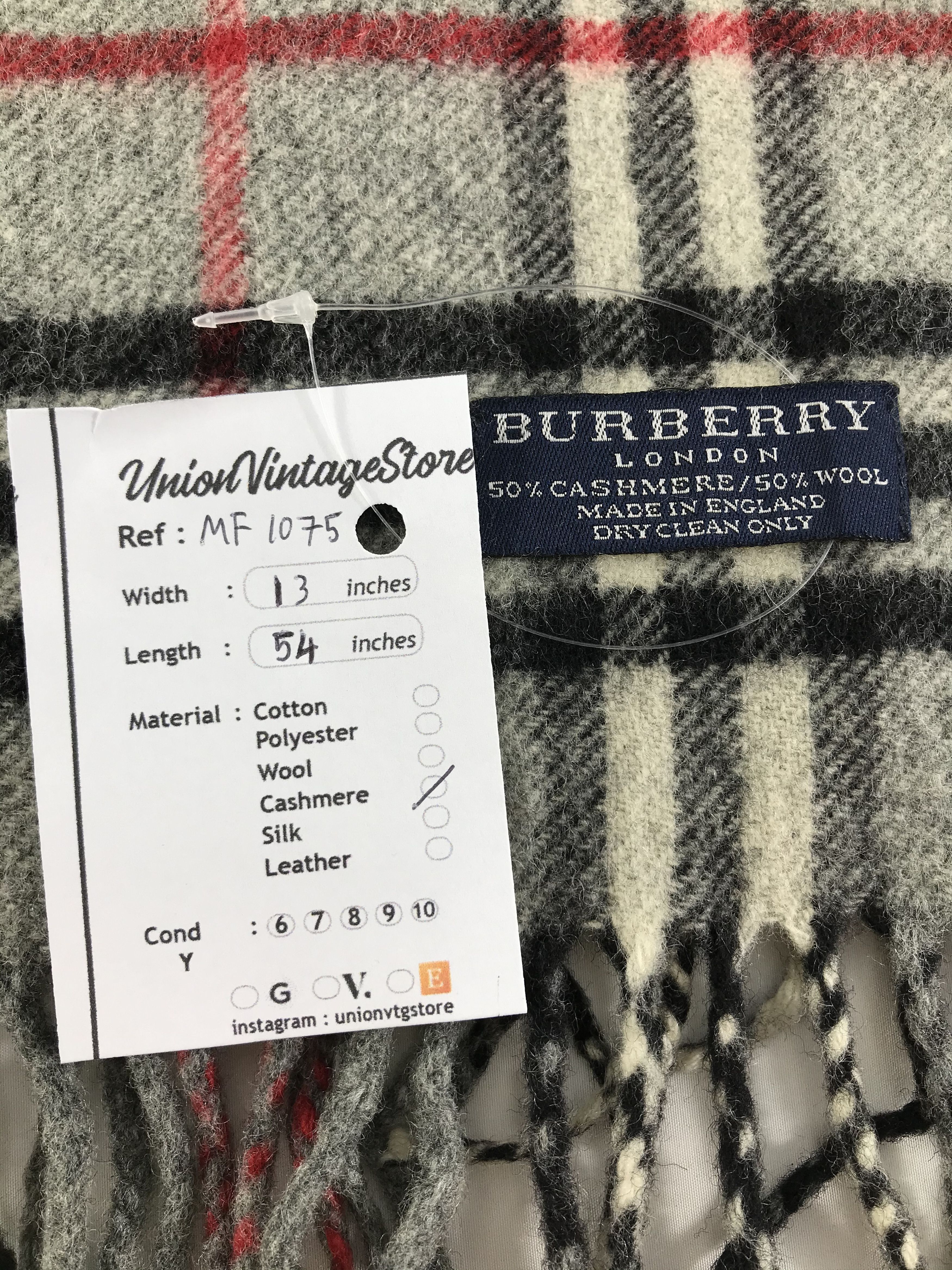Burberry Vintage Burberry Scarf/Muffler/Neckwear MF1075 Size ONE SIZE - 4 Thumbnail