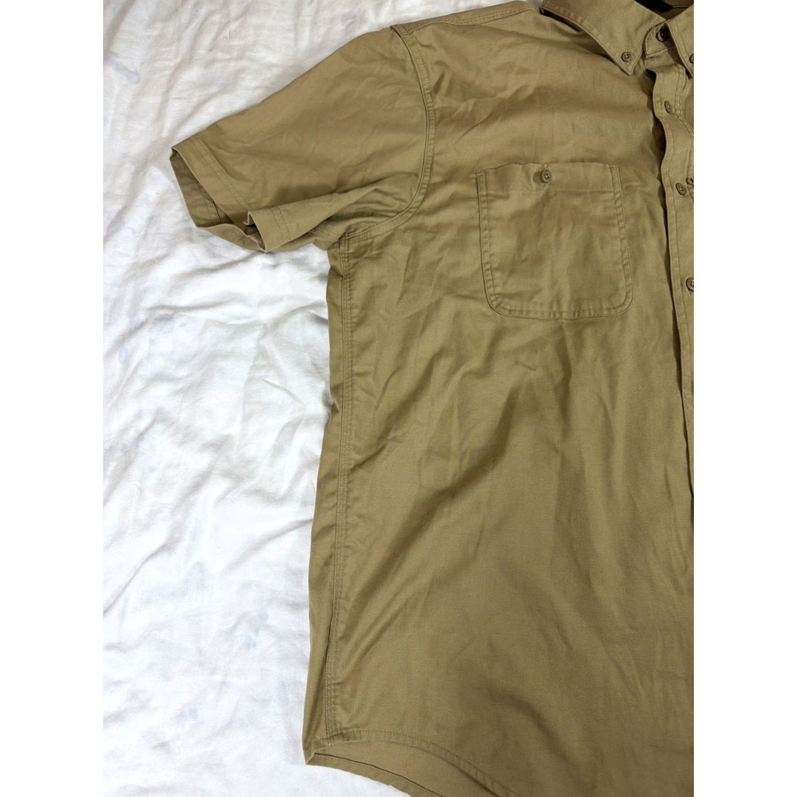Carhartt Carhartt Shirt Mens XXL Beige Button-Up Embroidered 106688 Size US XXL / EU 58 / 5 - 2 Thumbnail