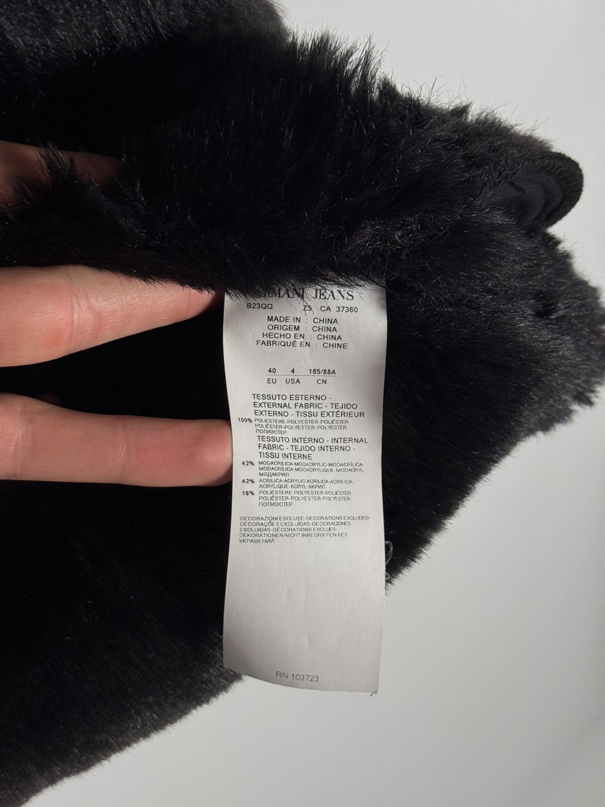 Armani Armani Jeans Faux Suede Fur Rider Jacket Size M / US 6-8 / IT 42-44 - 17 Thumbnail