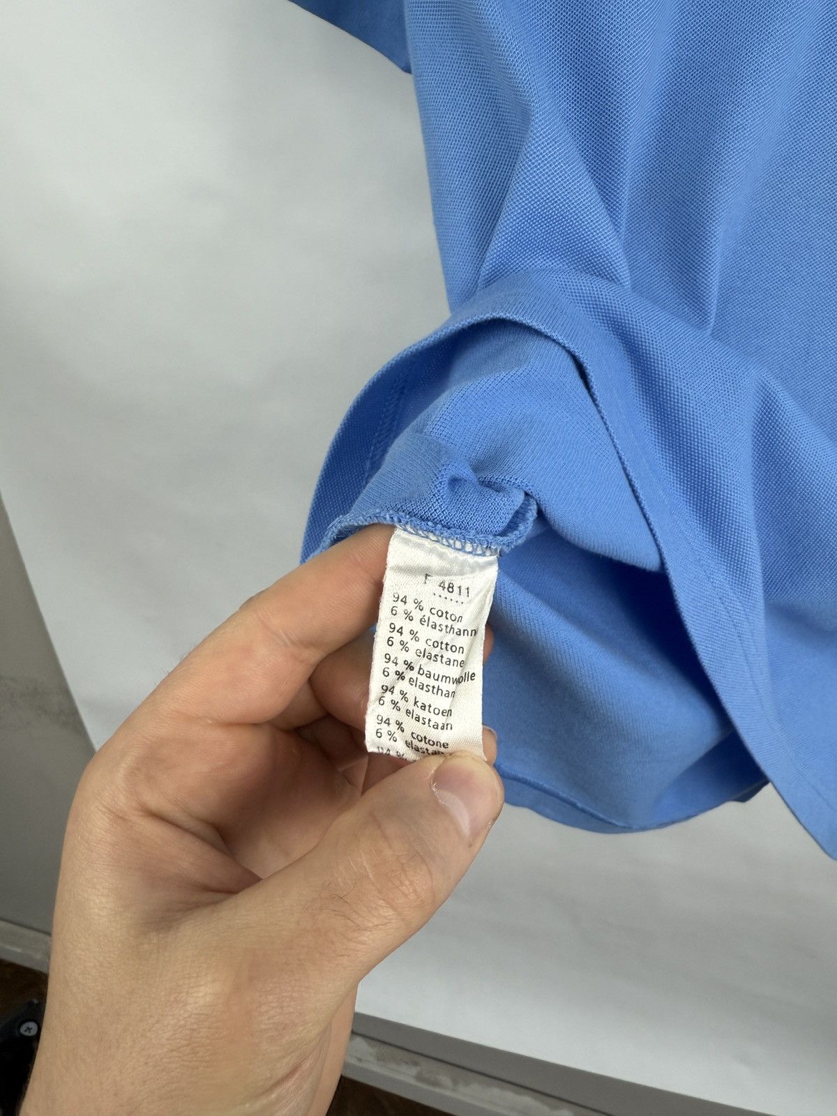 Lacoste 🇫🇷 Lacoste Limited Gray Crocodile Polo T-Shirt Made in France Size US M / EU 48-50 / 2 - 6 Thumbnail