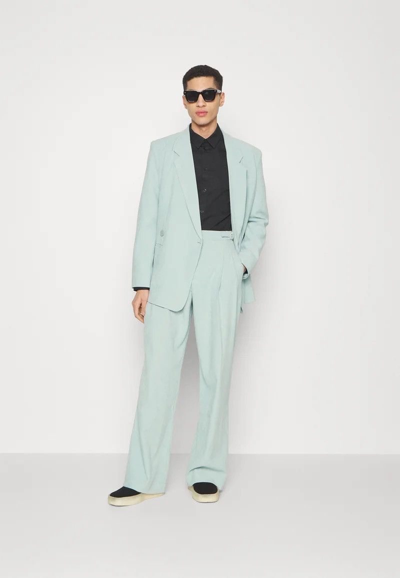 Other !DS! SS23 Heathe Pistachio Green Suit Size 40R - 3 Thumbnail