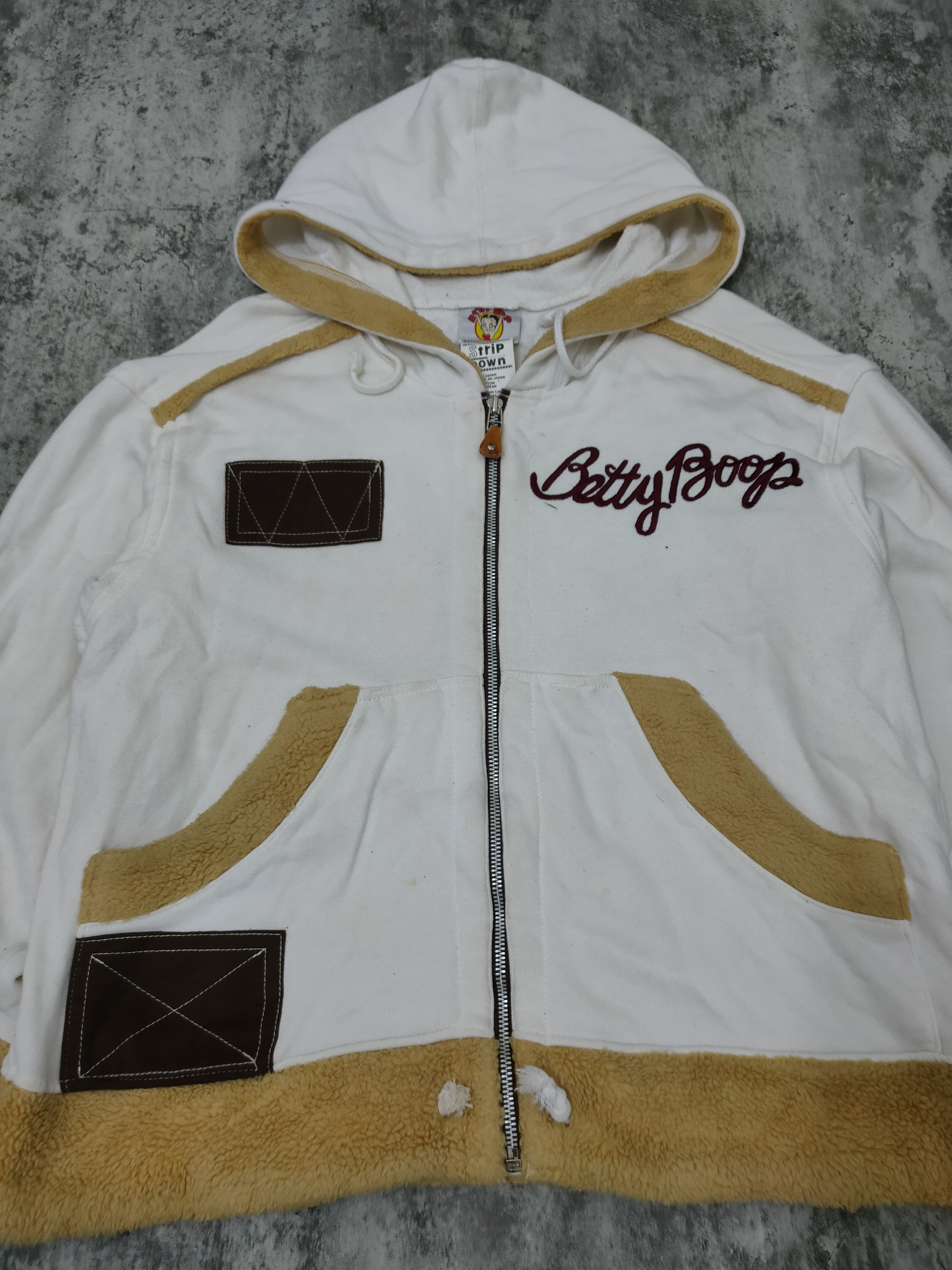 Cartoon Network × Japanese Brand × Vintage Vintage Betty Boop by Fleischer Studio Inc Zip hoodie Size US L / EU 52-54 / 3 - 5 Thumbnail