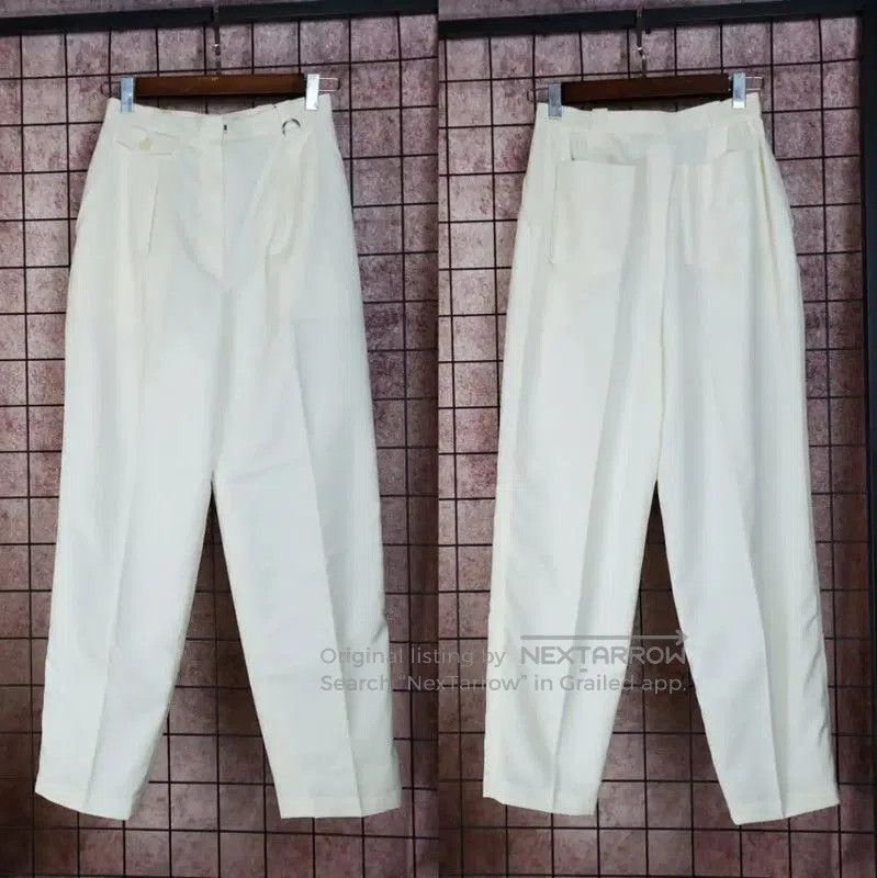 Dior Women's Cream Wool Blend Embroidered Pants .