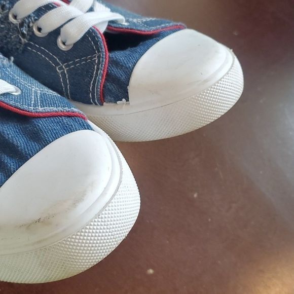Designer Bobbie Brooks Blue Jean Tie Sz. 8 Sneakers Size US 8 / IT 38 - 5 Thumbnail