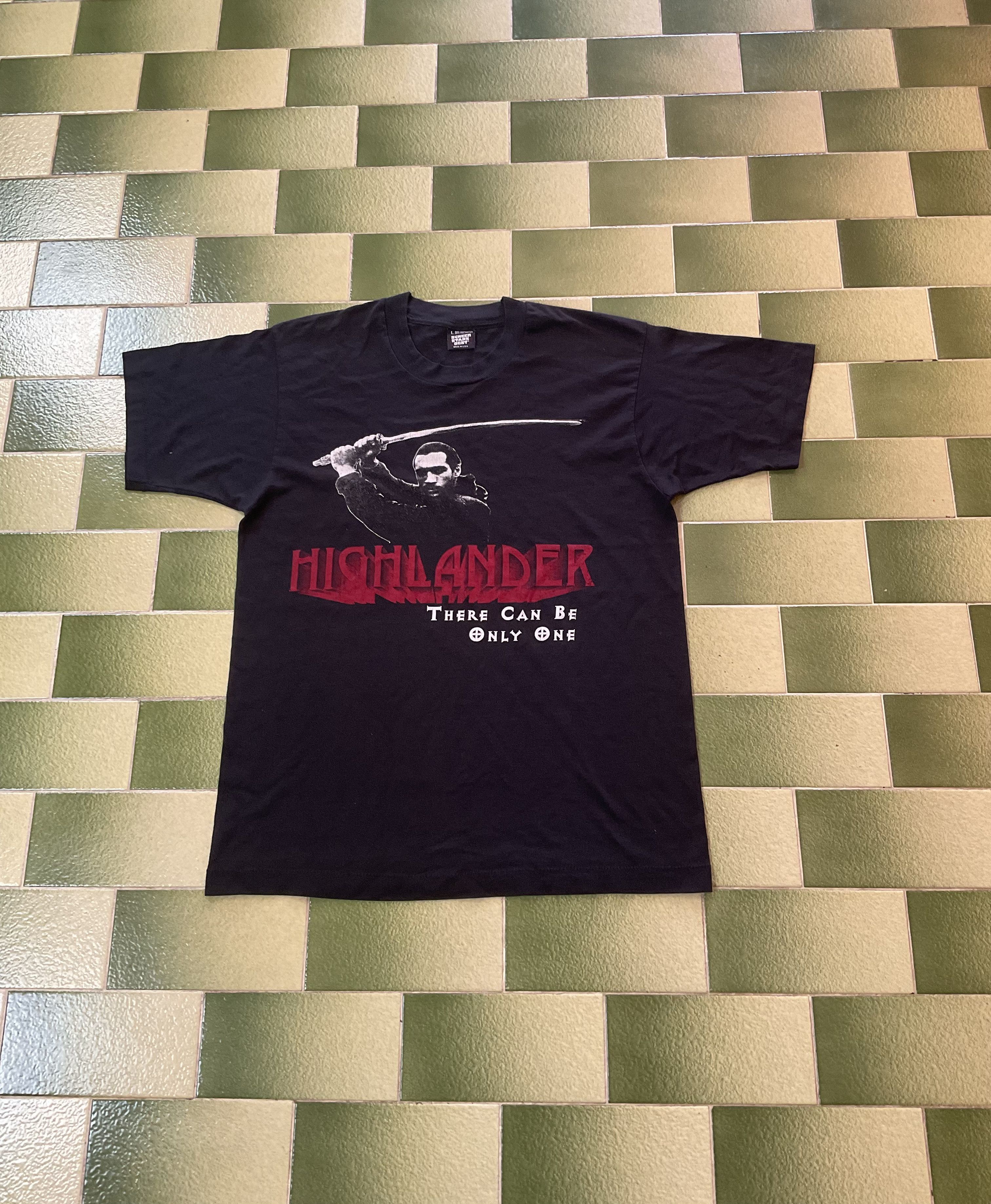 Vintage Vintage 90s Highlander There Can Be Only One TV Promo Tee Size US M / EU 48-50 / 2 - 1 Thumbnail