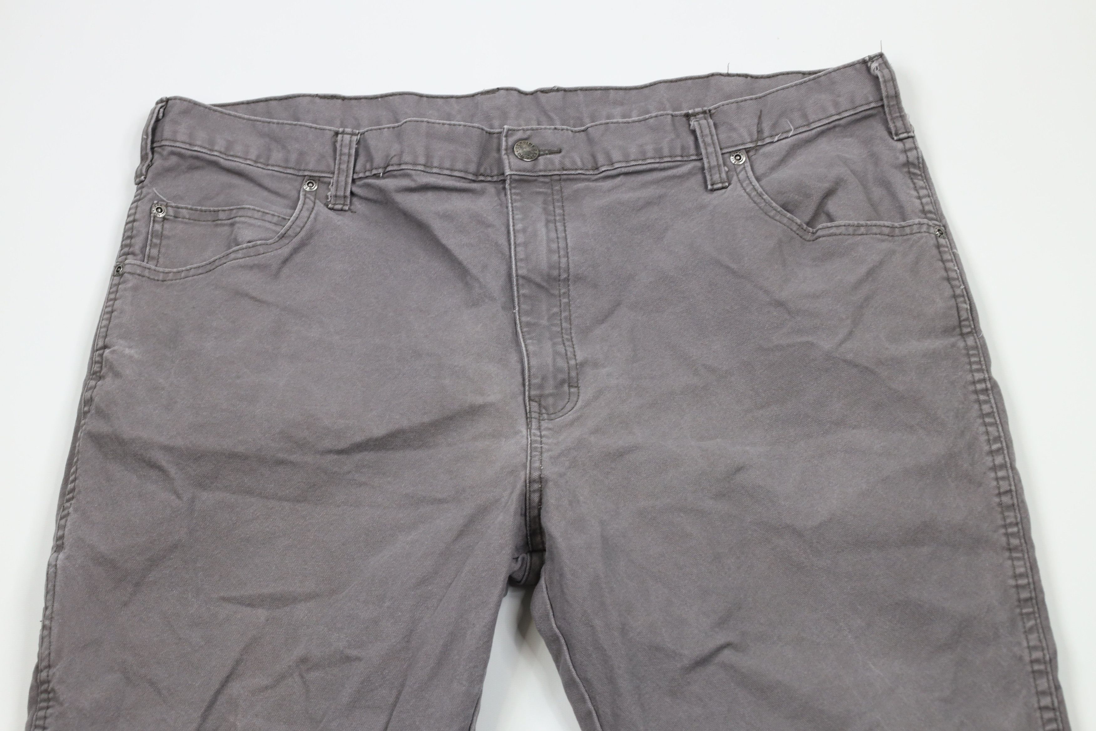 Dickies × Vintage Vintage Dickies Fit Wide Leg Dungaree Canvas Pants Gray Size US 40 / EU 56 - 2 Thumbnail